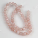 rose quartz round beads