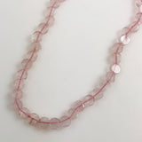 Rose Quartz Coin Gemstone Beads