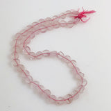 Rose Quartz Coin Gemstone Beads