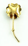 Back of Rolyn Gold Filled Rose Pin Signed Vintage