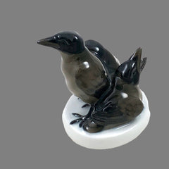 Rosenthal Young Jackdaw Three Bird Porcelain Figurine # 751
