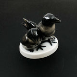 Rosenthal Young Jackdaw Three Bird Porcelain Figurine # 751