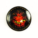 Russian Hand painted Brooch Vintage