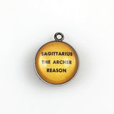 Sagittarius Zodiac Bubble Charm Silver