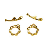 Gold vermeil toggle clasp