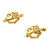 vermeil lotus toggle clasp 