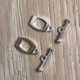 Sterling Toggle Clasps by Saki