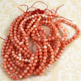 Salmon Pink Coral Beads Strands 5mm