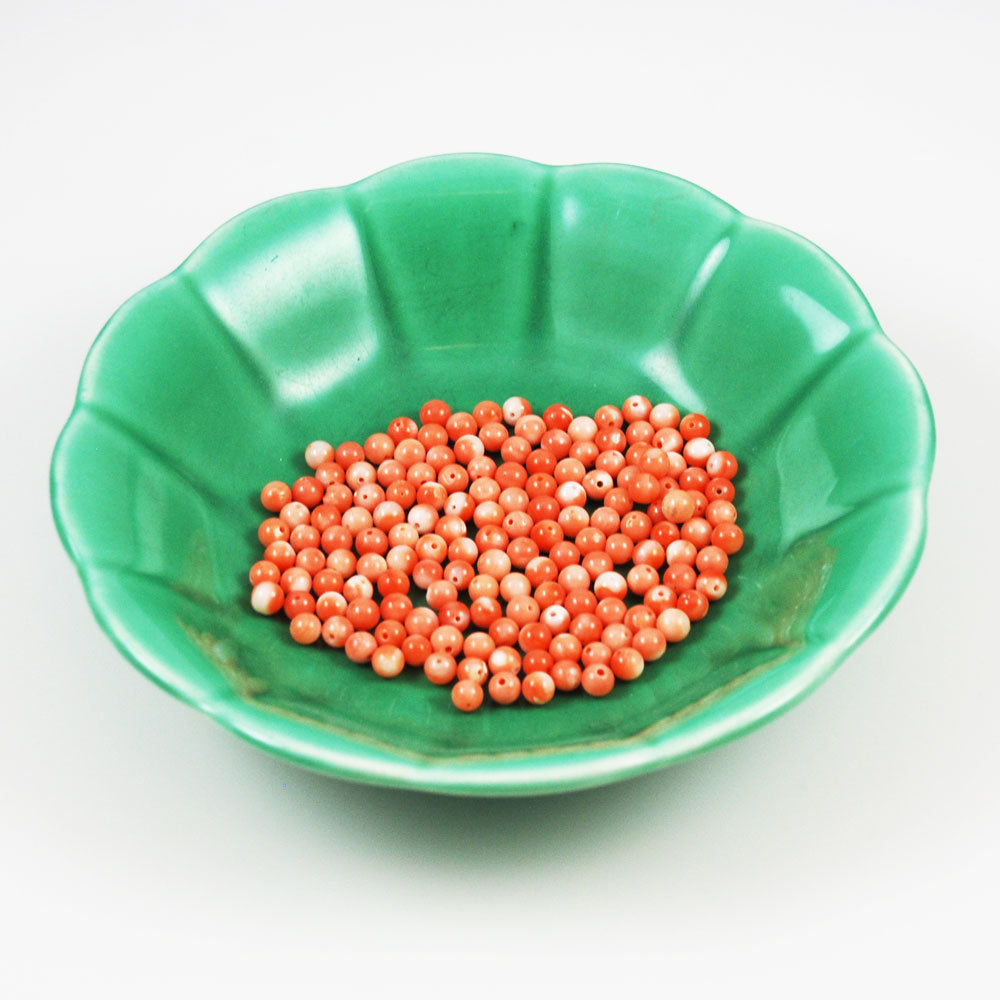 Salmon Pink Coral Beads Rounds – Estate Beads & Jewelry