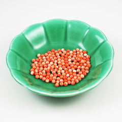 Salmon Pink Coral Beads Natural Rounds (6)
