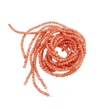 Italian Salmon Pink Coral Beads 