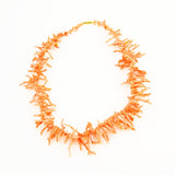 Salmon Pink Branch Coral Necklace