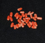 Salmon Coral Rice Bead Strands Natural Vintage