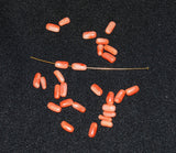 Salmon Coral Rice Bead Strands Natural Vintage