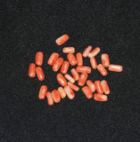 Salmon Coral Rice Bead Strands Natural Vintage