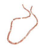 Pink Coral Rough Tube Beads Natural