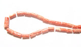 Pink/Salmon Rough Barrel Strand Natural Vintage