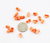 Salmon Pink Coral Bowtie Beads Natural (12)