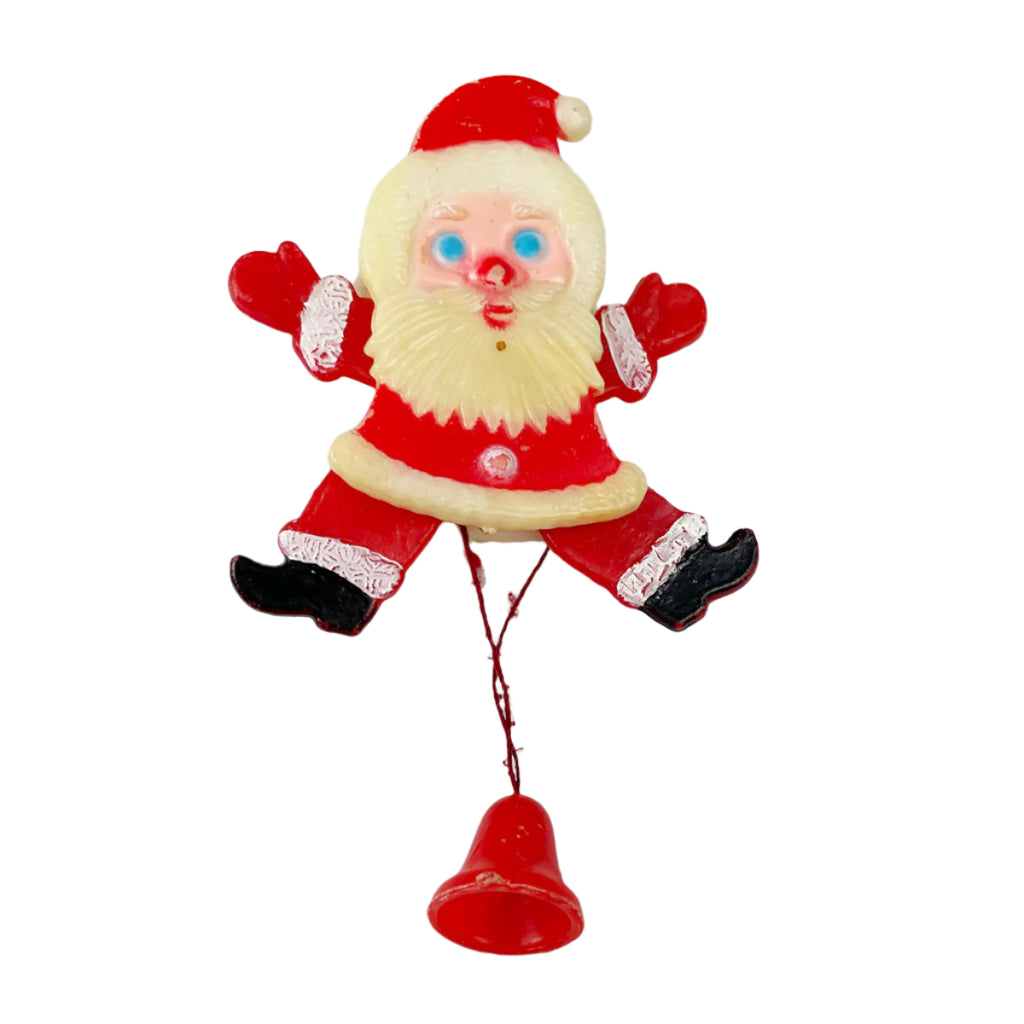 Santa Claus Pull String Puppet Pin Christmas