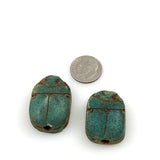 Egyptian Scarab Turquoise Beads
