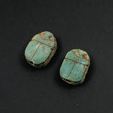 Blue Egyptian Scarab Turquoise Beads
