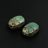 Egyptian Scarab Turquoise Beads