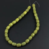 New Jade Serpentine Barrel Beads