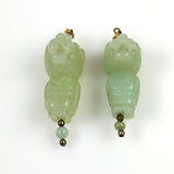 Carved Serpentine Tiger Pendant Bead