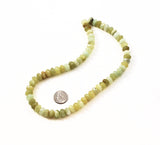 Multi-colored Green Serpentine Faceted Rondelle Bead Strands