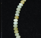 Multi-colored Green Serpentine Faceted Rondelle Bead Strands