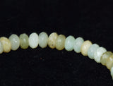 Multi-colored Green Serpentine Faceted Rondelle Bead Strands