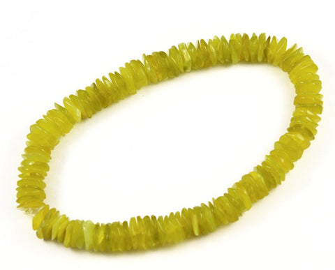 New Jade Green Translucent Disk Beads