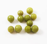 Olive Green Serpentine Faceted Round Beads 18mm & 20mm
