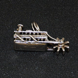 Show Boat Paddle Wheel Charm Sterling