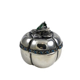 Silver & Enamel Trinket Ring Box