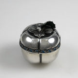 Silver & Enamel Trinket Ring Box