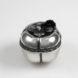 Silver & Enamel Trinket Ring Box