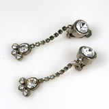 Simon Ju Rhinestone Drop Clip On Earrings