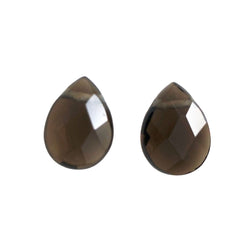 Smoky Quartz Briolette Pendants Gemstones (6)