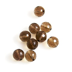 Smoky Quartz Faceted 10mm Beads Gemstone (6)