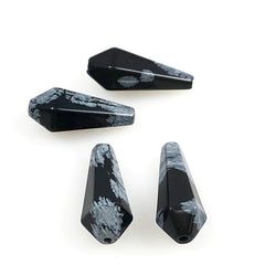 Snowflake Obsidian Pendants (4) - gemstones