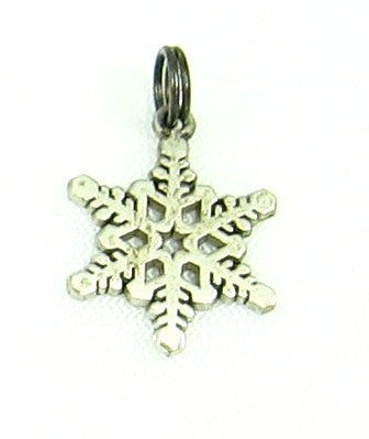 Sterling Silver Snowflake Vintage Charm