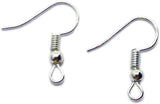 silver french wire earrings