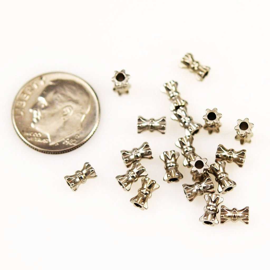 Pewter Tube Beads