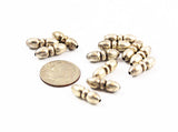 Silver Plated Elongated Ovals 5 x 15mm