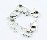 Silver Plated Lobster Clasps 14 x 8mm