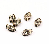 Silver Plated Patterned Flat Ovals