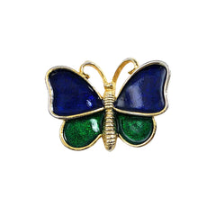 Sphinx Enamel Butterfly Pin Blue Green
