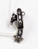 Sterling Silver Western Spur and Stirrup Charm