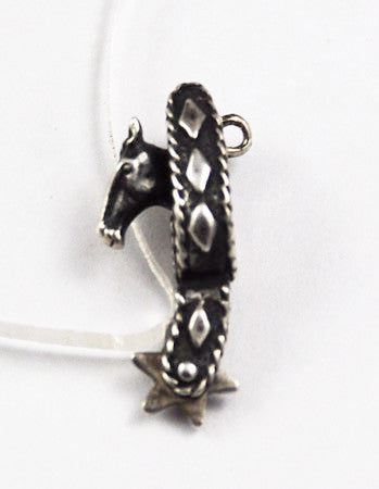 Sterling Silver Western Spur and Stirrup Charm